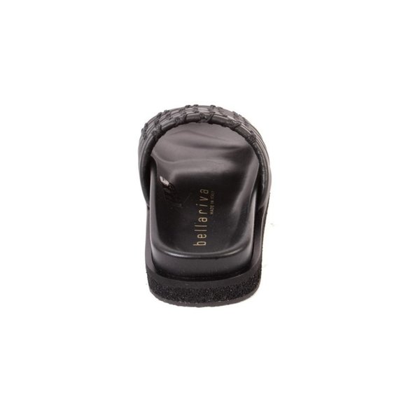 Laura Bellariva 7840 Black Leather Platform Sandals - Picture 5 of 8